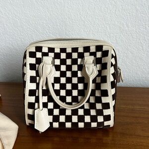 Louis Vuitton Speedy Cube Bag Damier Cubic Leather and Velvet PM